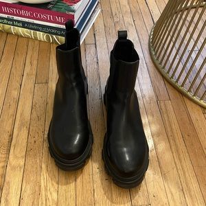 Black Lug Sole Boots